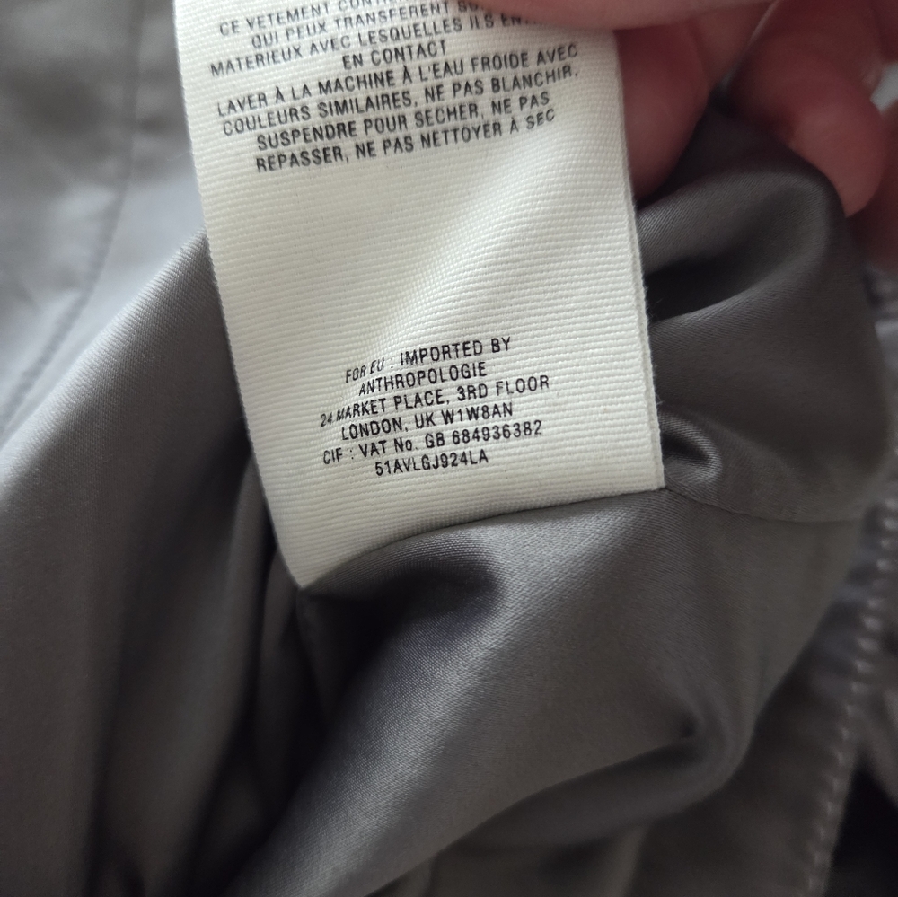 Women's Anthropologie Hei Hei Gray Faux Leather Jacket Small - Picture 10 of 16